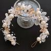 Elegant Girls Headband Imitated Pearl Hair Headdress Baby Girls Flower Wreath Bride Garland Head Hoop Wedding Hair Headbands