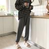 Women Warm Velvet Pants Pajama Pure Color Soft Comfortable Pant