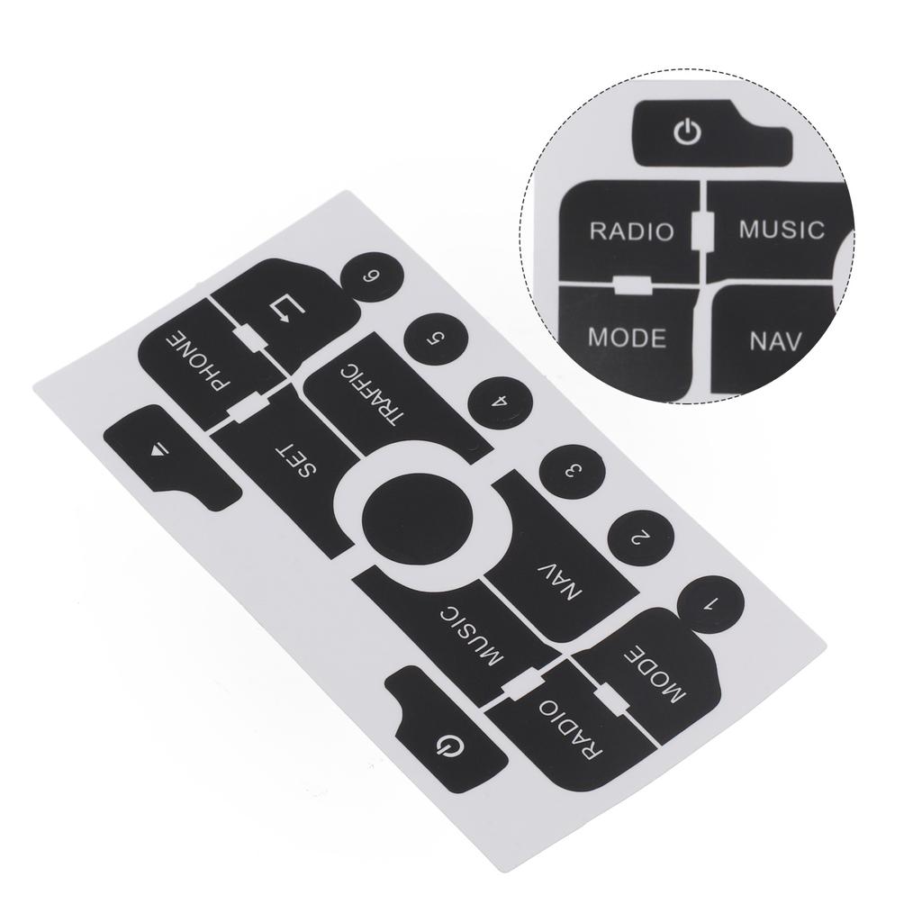 Car Button Repair Button Repair Decal For Car Interior High Quality Material Reduced Light Penetration For 3008