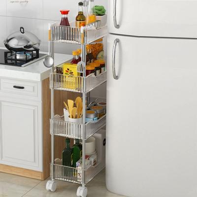 Toilet Crevice, Bathroom Shelf, Floor Standing Storage Rack, Toilet Edge, Narrow Crevice, Toilet Cosmetics, Small Cart Style