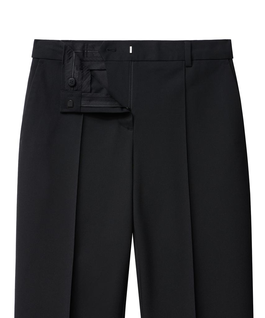 MUSINSA STANDARD WOMAN Women'S Pin-Tuck Straight Hidden Banding Slacks [Black]