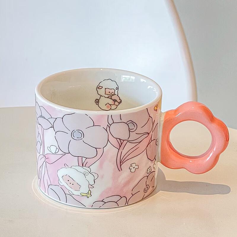 

Deouxingguang Ceramic Cartoon Flower Mug