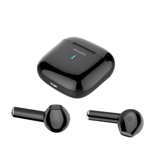 Słuchawki Bluetooth AWEI T26 TWS z stacją dokującą Czarne