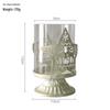 Retro Country Reindeer Christmas Tree Glass Candlestick Ornament