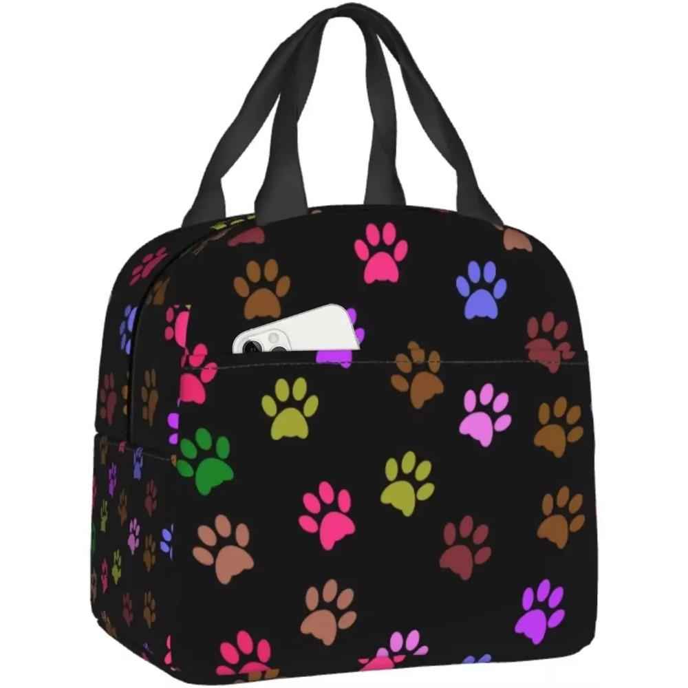 Insulated Lunch Bag For Kids Skulls And Hearts Reusable Cooler Tote Bag Mini Cooler For Kids Adult Office Work Picnic Beach