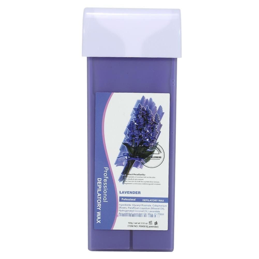 

Depilatory Hair Removal Set 100g Wax 100PCS Depilatory Paper 5PCS Wodden Spatulas(лаванда)