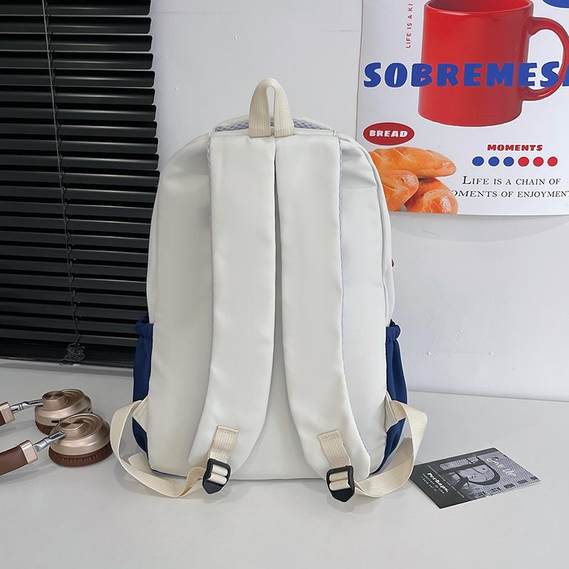Schoolbag New Large Capacity Junior High School Student College Student Backpack Leisure Commuter Waterproof Backpack Male and Female School Bag