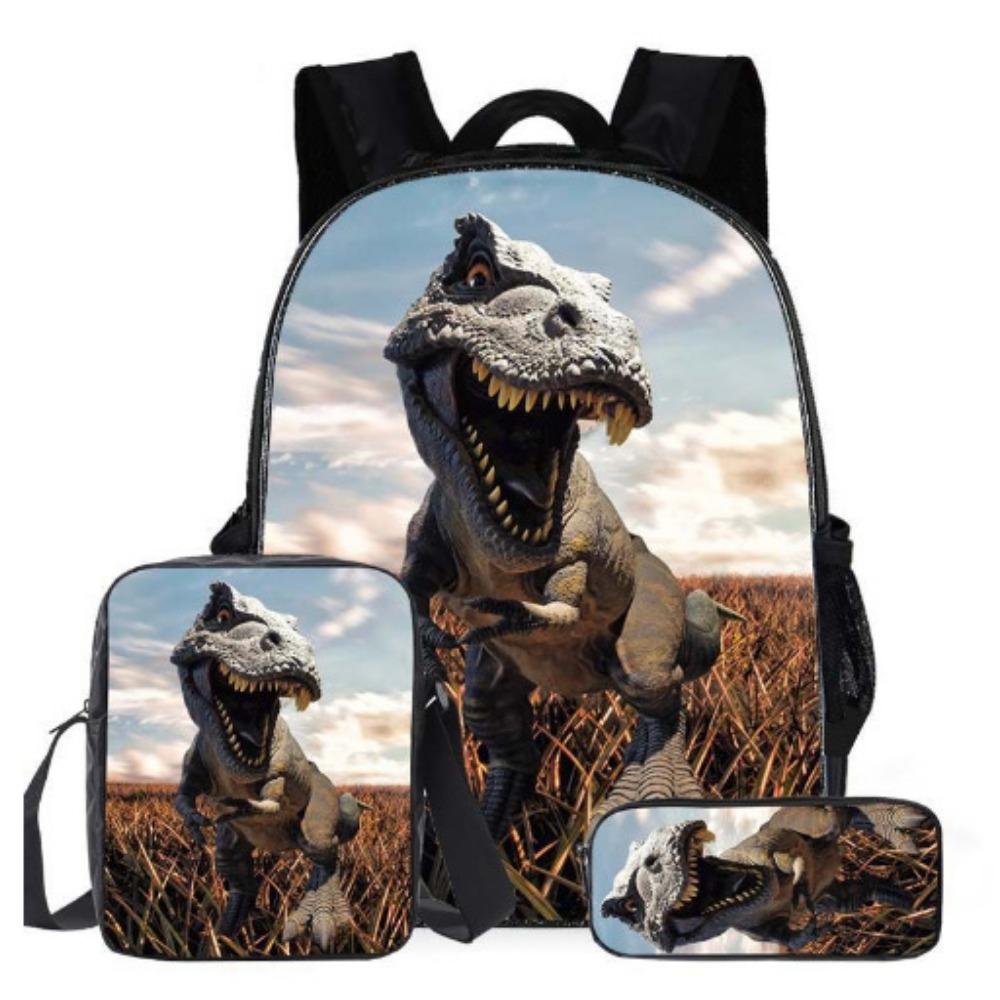 Jurassic Park Trendy Backpack European and American Retro Schoolbag Fourth Grade Bag Dinosaur Backpack