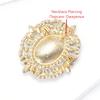 Luxury Crystal Glass Brooches for Women Rhinestone Pins Necklace Keychain Event Party New Gifts Jewelry Decoration Accessories