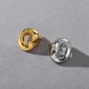 Niche Irregular Smooth Surface Metal Large Ring Fashionable Plain Ring Ring Personalized Unique Trend Ring