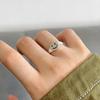 Retro Smile Face Ring For Men Women Silver Color Punk Gothic Rock Hiphop Open Ring Handmade Designer Jewelry Unisex Accessories