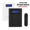 DIY 4*18650 Battery Holder Power Bank Case 5V Dual USB Type C Micro USB Digital Display Charging Shell for Mobile Phone