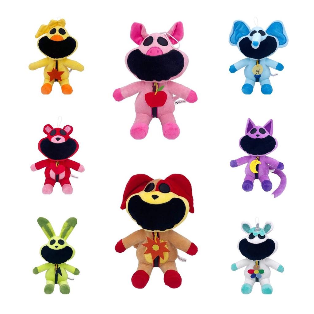 Smiling Critters Terrifying Smiling Animal Series Plush Toy Pink Pig Stuffed Animal 30cm Pp Cotton Filling