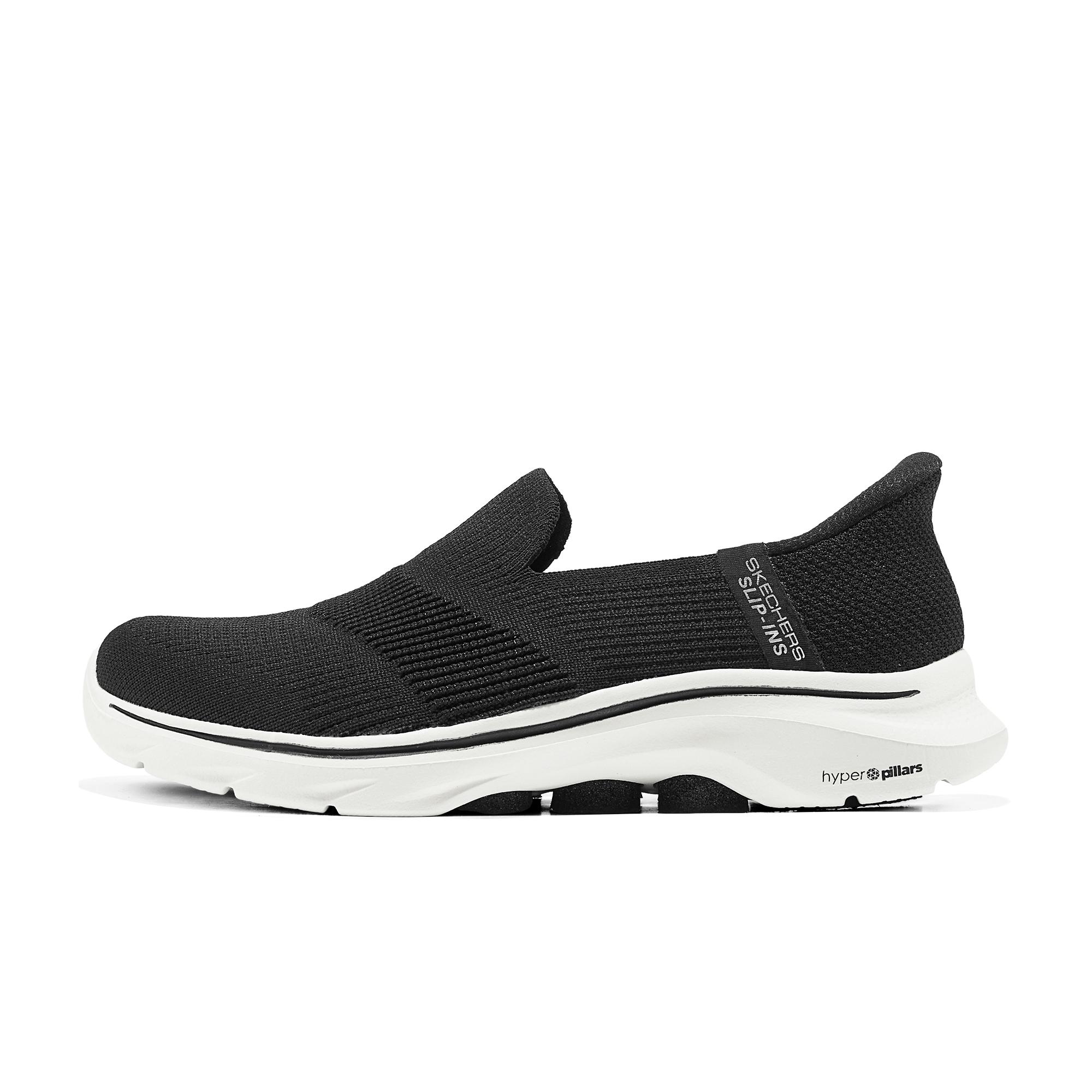 Skechers Go Walk 7 Versatile Comfortable Shock Absorbing Low Top Casual Shoes Women sneakers Black 125258-BKW 35