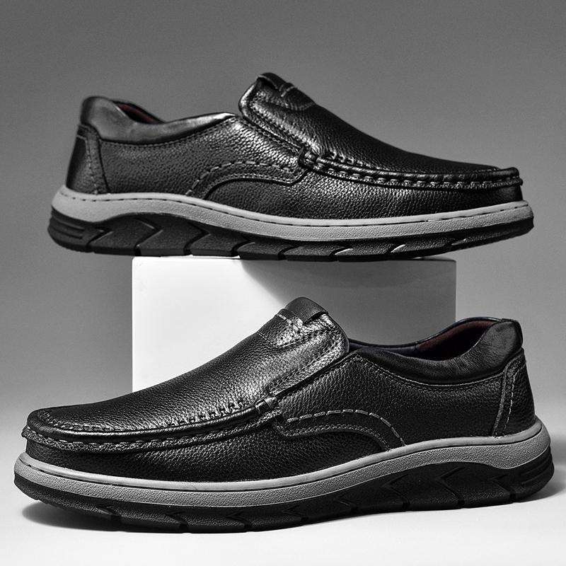 Newest Arrival Spring Autumn Comfortable Casual Shoes Mens Loafers Shoes For Men Slip On Footwear Genuine Leather Luxury Male Shoes