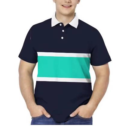3D printed colorful geometric shapes polo polo polo shirt cut pattern TEES summer street summer XXS