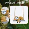 Resin Sloth Hanging Sculpture Garden Figurine for Nature Lovers Landscape Outdoor