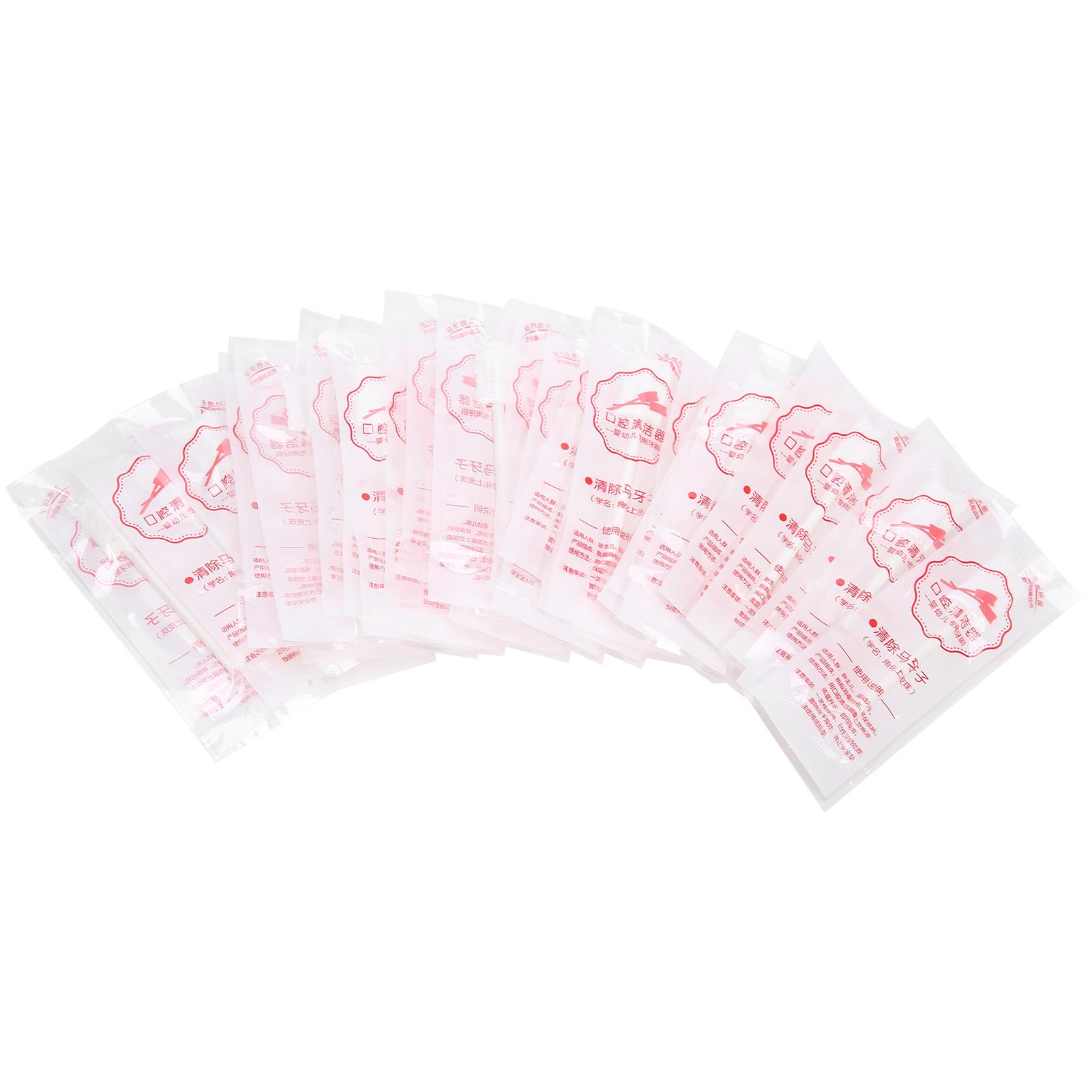 

30pcs / Box Baby Oral Cleaner Disposable Gauze Infant Tongue Cleaning Toothbrush