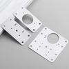 2/10Sets Hinge Repair Plate Kitchen Cabinet Door Hinges Mounting Plate with Screw Flat Fixing Brackets Furniture Hardware Tools