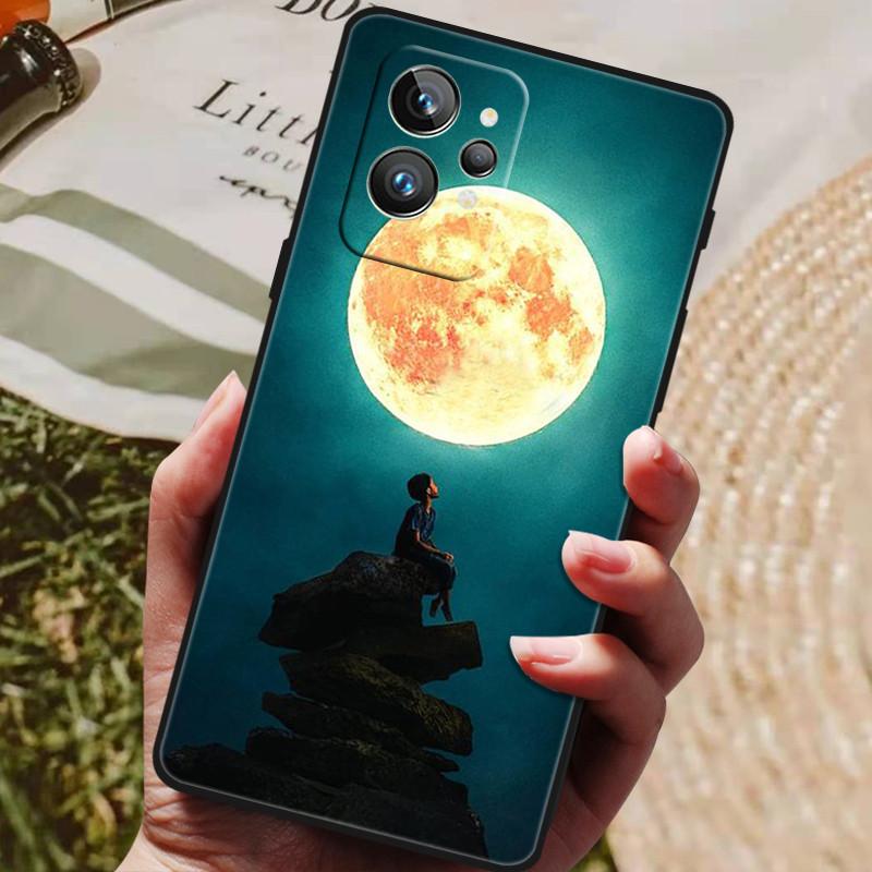 Funda para Realme GT2 Pro 5G TPU Parachoques Negro Silicona Protectora Funda para Realme GT 2 Pro Funda de Teléfono GT2 Pro 2PRO 2022 Capas