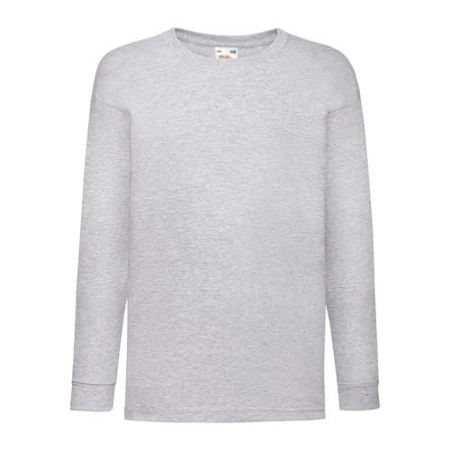 

Fruit of the Loom Childrens/Kids Valueweight Heather Long-Sleeved T-Shirt 5-6 Years