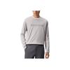 SAUCONY Urban Lifestyle Collection All-Weather Fashion Versatile Crew Neck Long Sleeve T-Shirt Men Tops Smoke-Gray SA2259LT01C-GR084