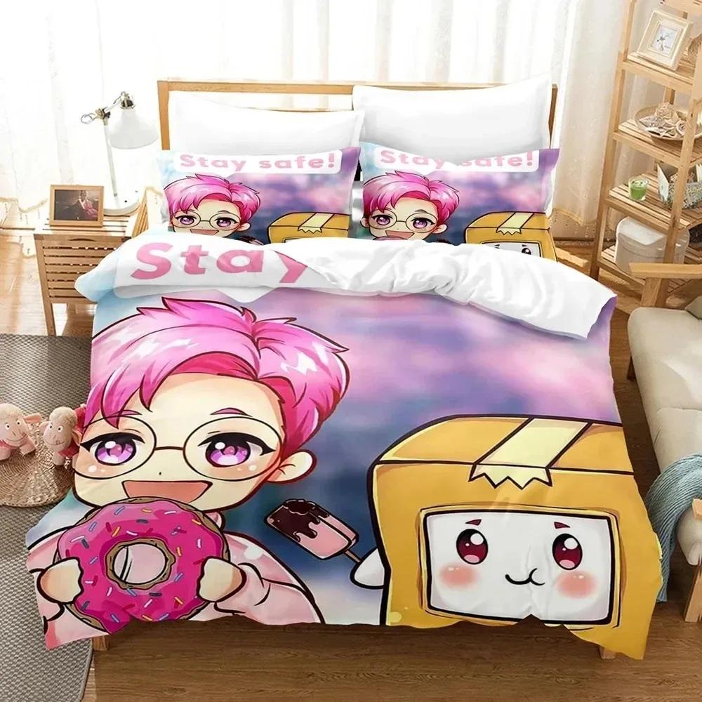 Lanky-box Foxy Boxy 3D NEW Duvet Cover Pillowcase Bedding Set Adult Boy Girl Bedroom Decoration Children Single Double Large