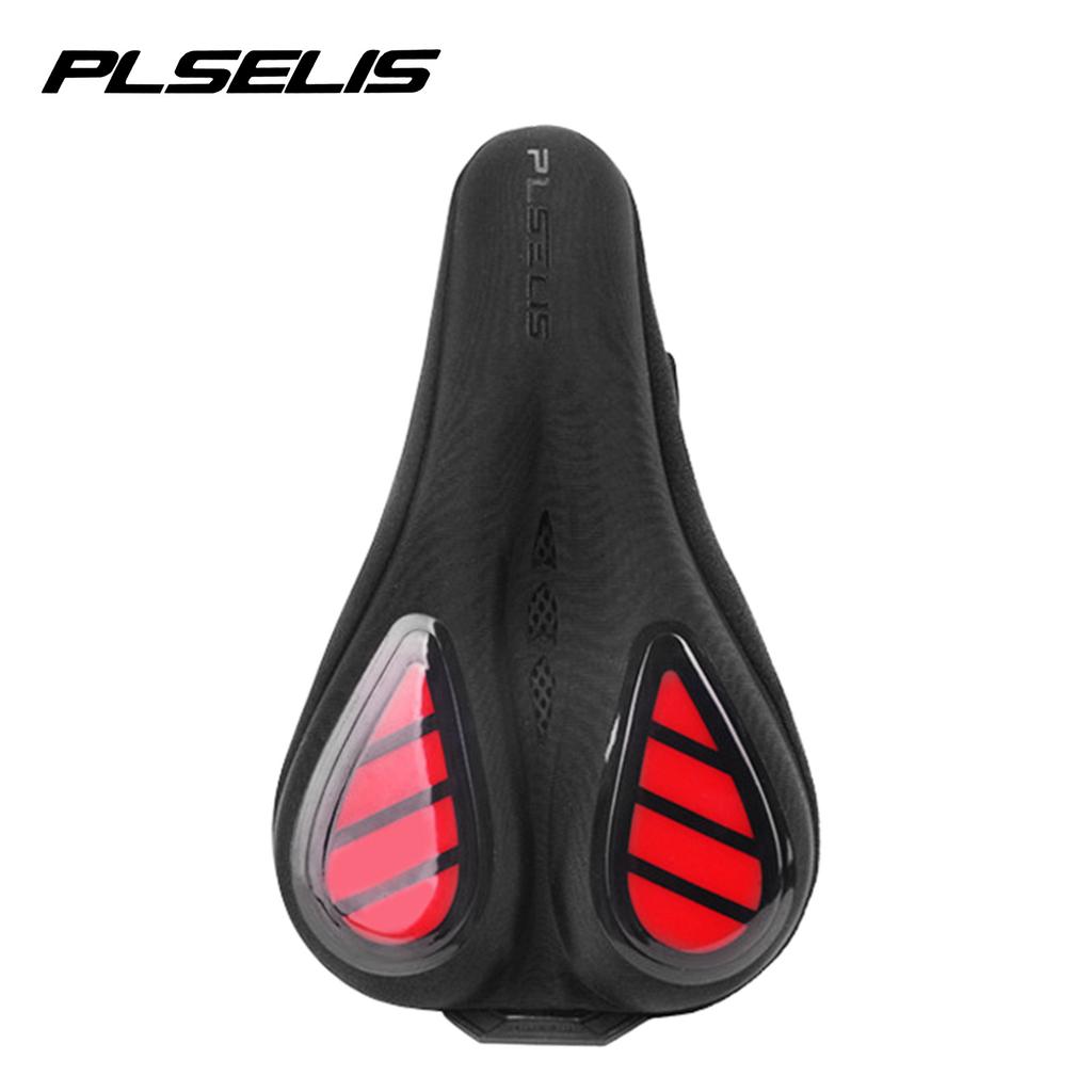 PLSELIS Soft Hollow Road Bicycle Seat Cover Thickened Simple Folding Bike Seat Bag with Ventilation for Mountain Bikes