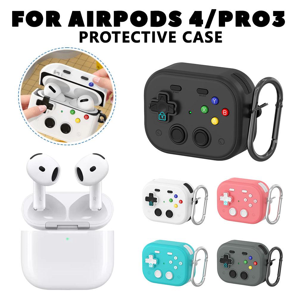 3D Game Console Protective Case For AirPods Pro 3 Cases Cover Liquid Silicone Design Earphone Protective Case With Cleaner Kit