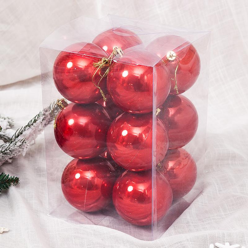 

Перламутровые красные елочные шары: 3-10 см для украшения дерева и магазина (6СМ, 8СМ, 10СМ)