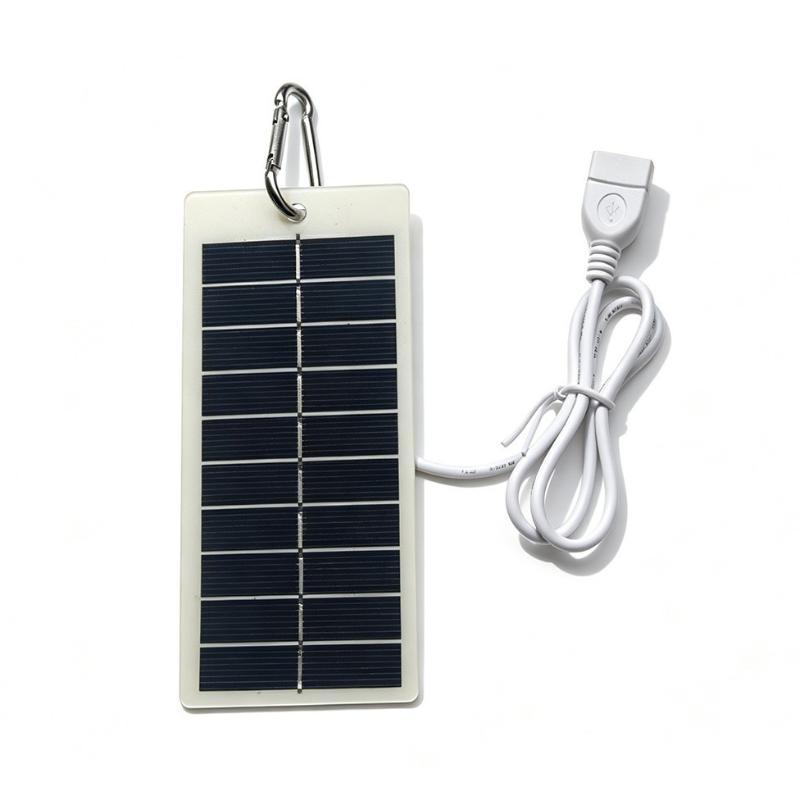 1.5W 5V USB Portable Solar Charger Fast Charging Mini Panel Suitable for Outdoor Camping Travel Use