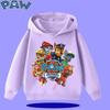 PAW Patrol 2026 Kids Hooded Sweatshirt for Autumn/Winter Long Sleeve 2026 New Style Boys' and Girls' Cartoon Print Sweater