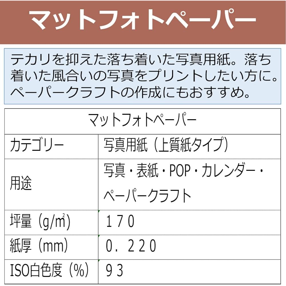 CANON Matte Photo Paper A4 100 Sheets MP-101A4100