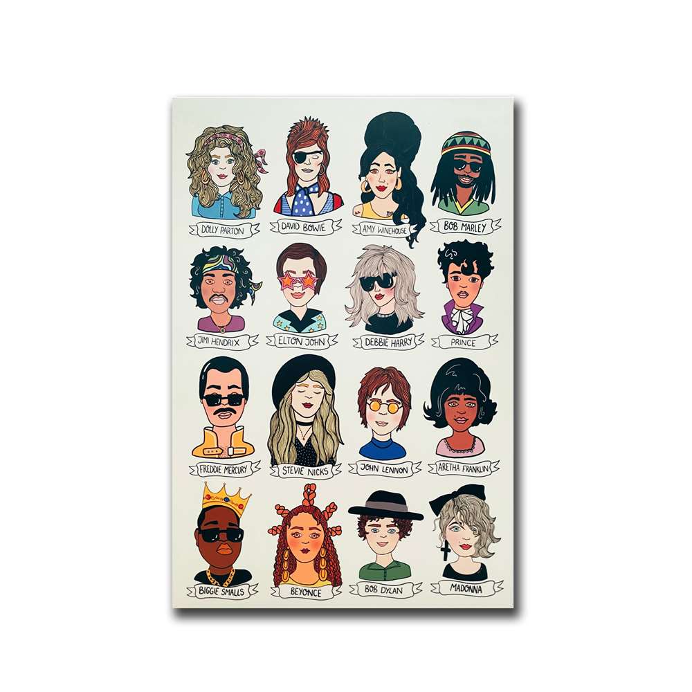 

Музыкальная икона, художественный постер, музыкальная вдохновляющая картина на холсте, музыкальная легенда, галерея, настенный художественный принт, гостиная, домашний декор, безрамный 21x30cm No Framed