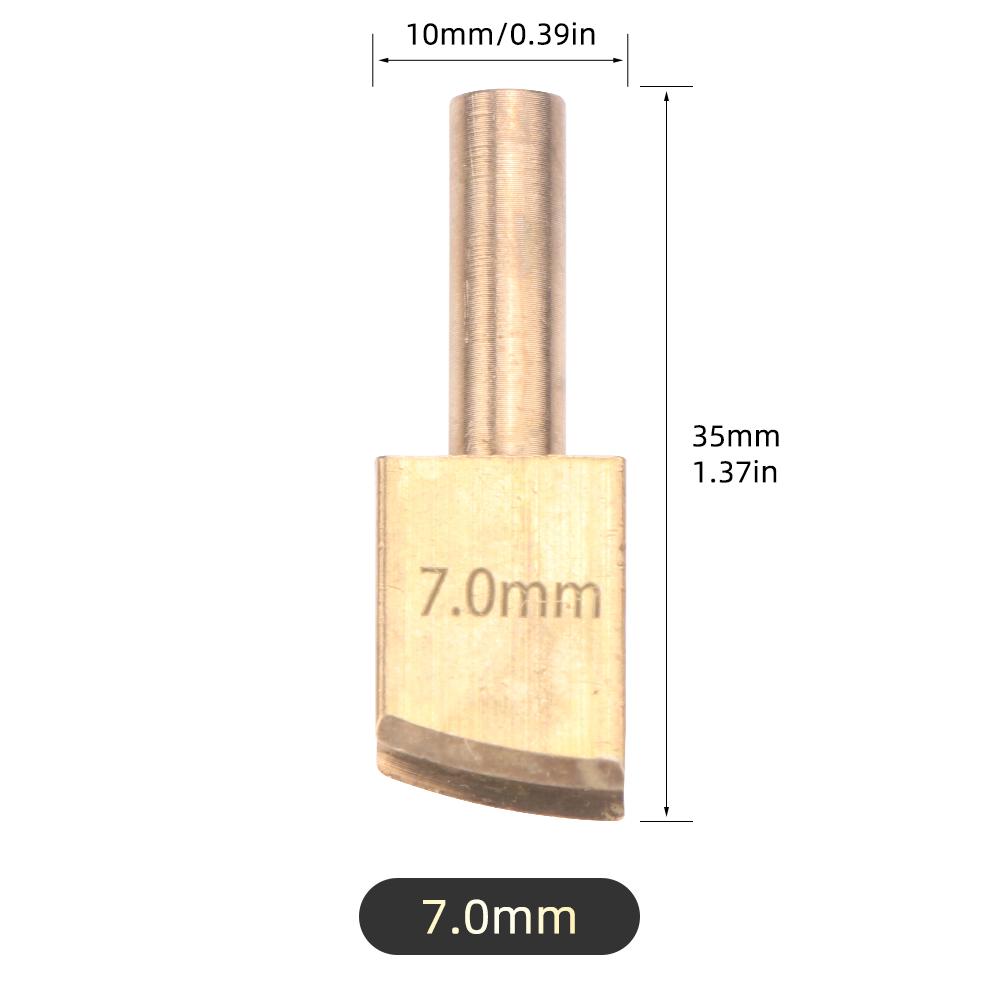 1pcs Leather Edge Soldering Iron Brass Head, DIY Process Pressure Edge Sealing Soldering Iron Tips Tool, DIY Leather Edging Tool