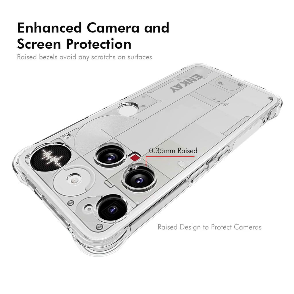 For Nothing Phone (3) 5G Clear Phone Case Shockproof Anti-slip TPU Cover