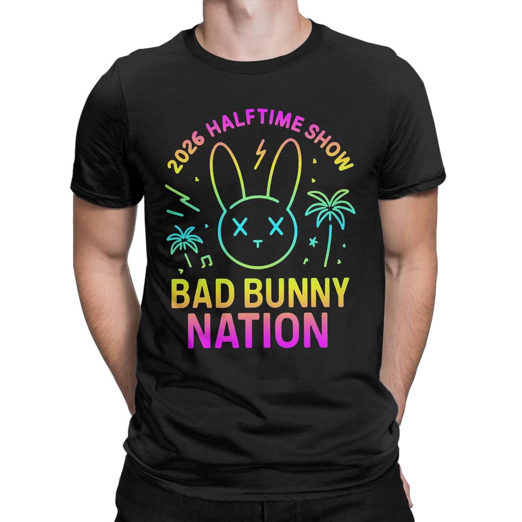 Mens Womens Benito Bowl Puerto Rican Bad Bunny Halftime Show 2026 T Shirt Pure Cotton Graphic T-Shirt Clothing Outfits