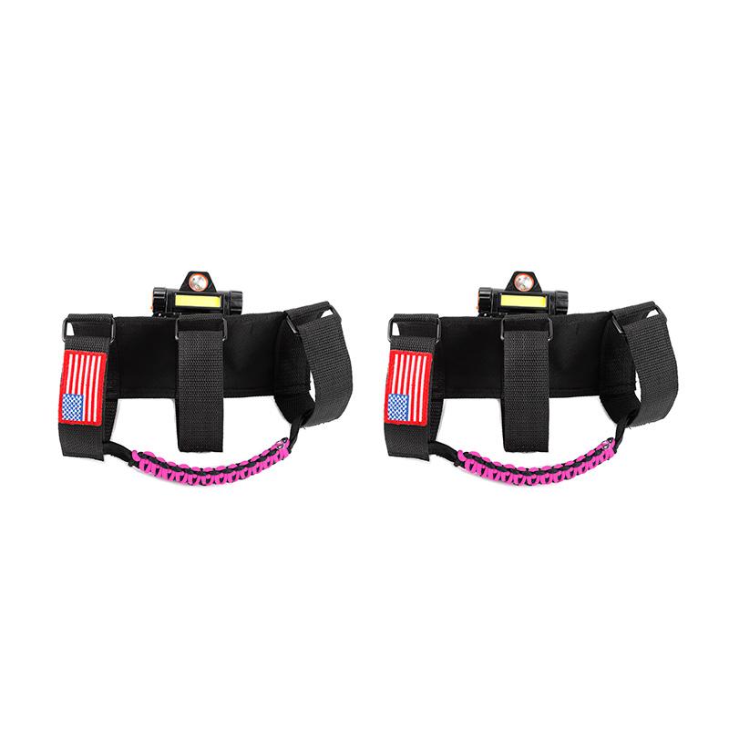 Auto-Regenschirmseil, Dachgriff mit Licht, für Jeep Wrangler JL/Gladiator JT JK 2007–2023, 2 Stück