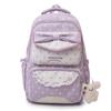 School Bag Korean Polka Dot Large Capacity Middle School Backpack for Women, Campus Commuter Backpack, Fashionable and Trendy Cute Printed Backpack