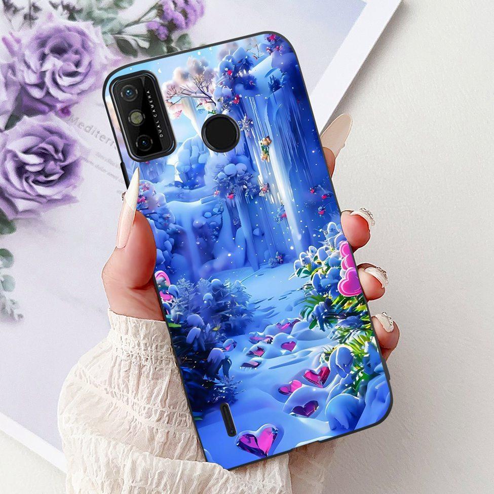For Tecno Spark 6 Go KE5j KE5k Case For Tecno Spark Go 2020 KE5S Cover Silicone Cute Fashion Flowers Funny Painted Back Cover
