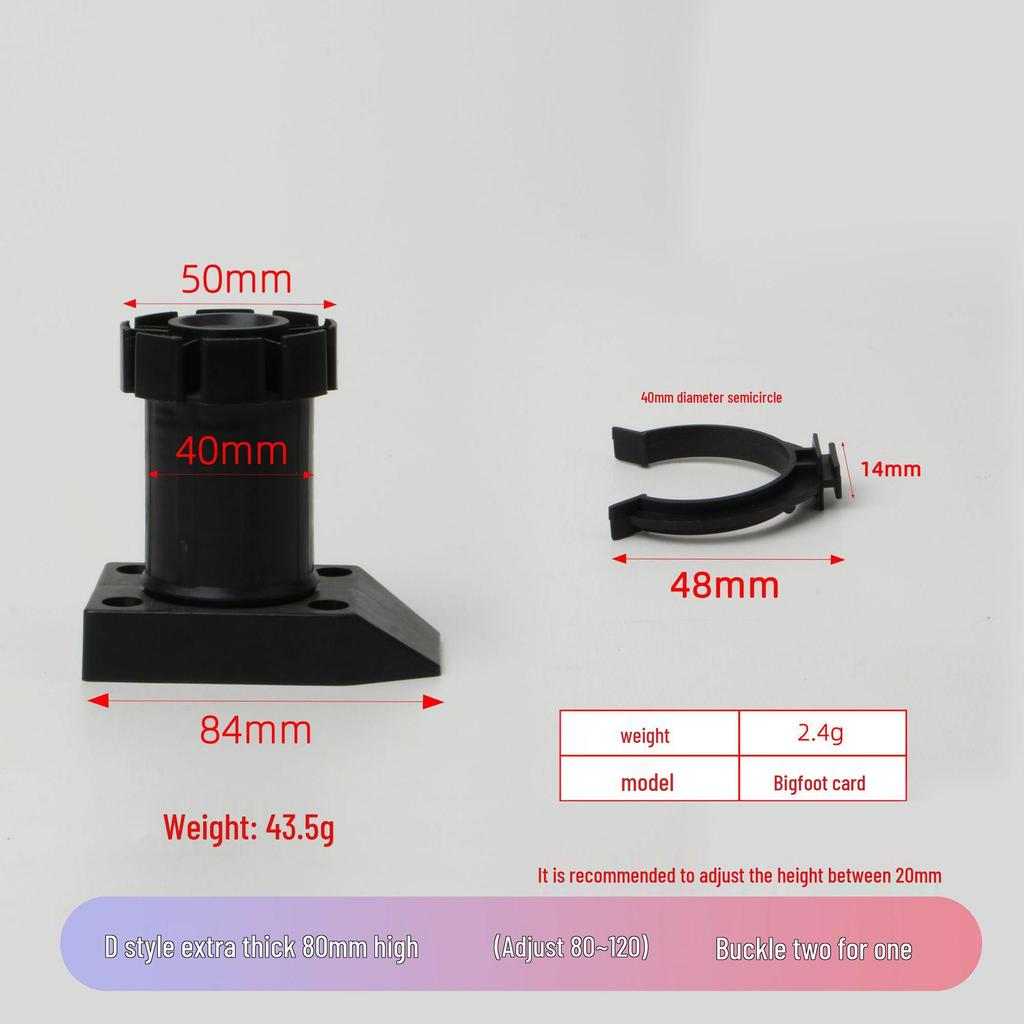 Adjustable Cabinet and Sofa Legs - Thickened ABS Plastic Support