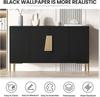 Schwarze Klebefolie Schwarzes Abnehmbares Kontaktpapier Vinyl Selbstklebende Tapete für Schränke Schubladen Arbeitsplatte