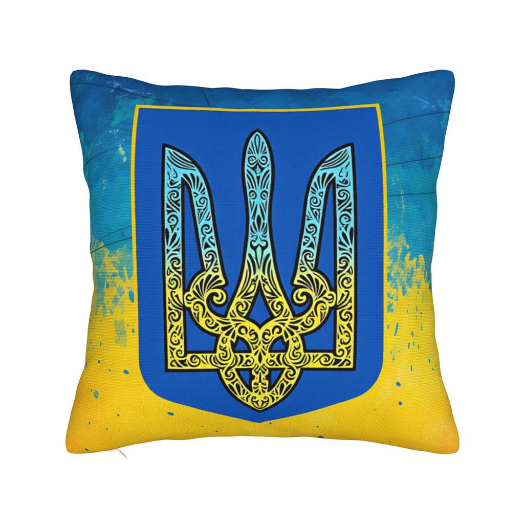 Ukraine Presidential Flag  Pillow Case  Novelty Pillow Cover Polyester Design Cushion Cover Pillowcases For Living Room Chair