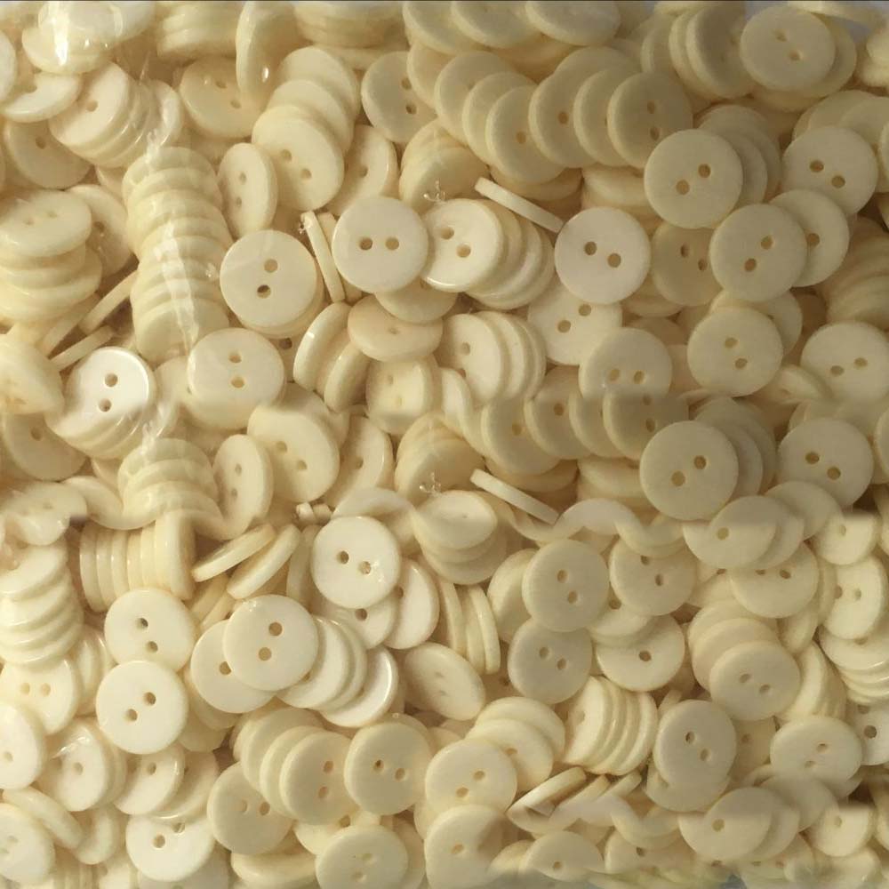 Kids Sewing Buttons Plastic Clothes Button 6/9/11/12Mm 2 Holes Round Shape Garment Accessories For Dolls Scrapbooking