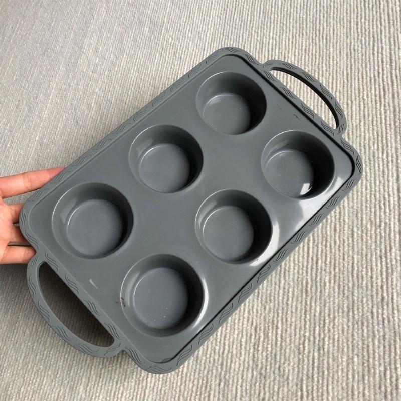 Nonstick Stainless Steel Frame Flexible Silicone Cake Pan For Dessert Chocolate Molds Oven Baking Accessories