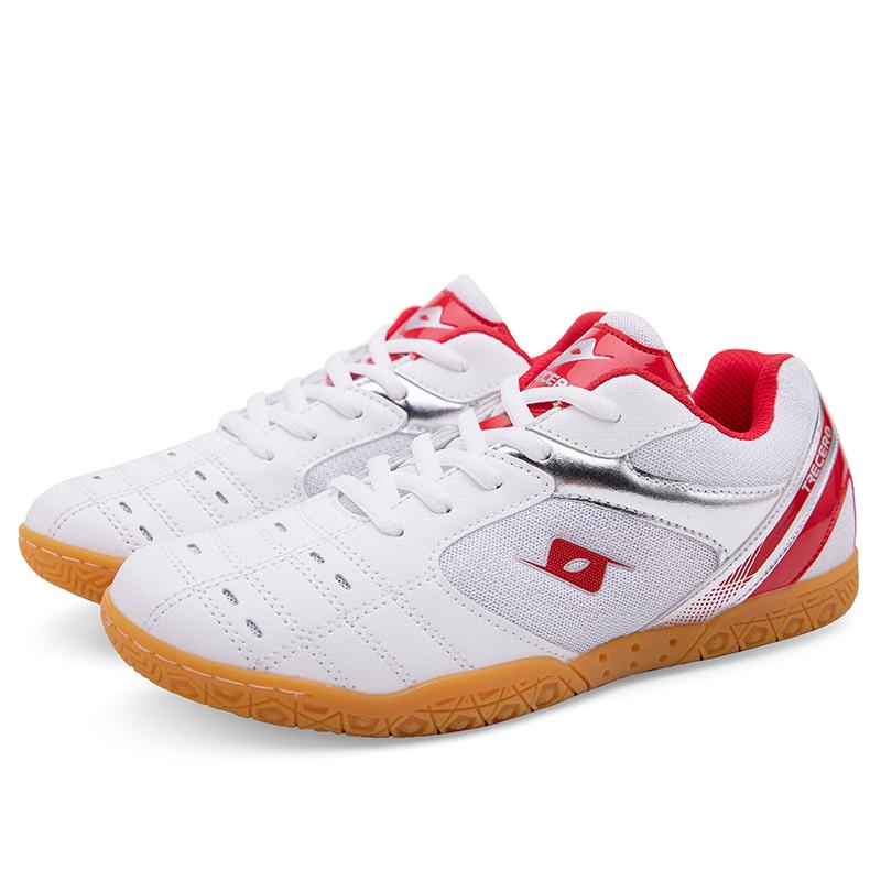 

Кроссовки унисекс, теннисные туфли с мягкой подошвой, многофункциональные волейбольные детские туфли для бадминтона 44 красный/белый