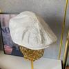 Cotton Jacquard Embroidered Berets Polyester Women Artist Hat Vintage Chinese Forward Hat  Spring