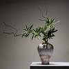 Chinese Antique-Style Ceramic Vase: Wabi-Sabi Japanese Beauty for Home, Living Room, or Hallway