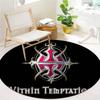 Within Temptation Round Area Rug,Carpet Rug for Living Room Bedroom Sofa Playroom Decor,Non-slip Floor Mat