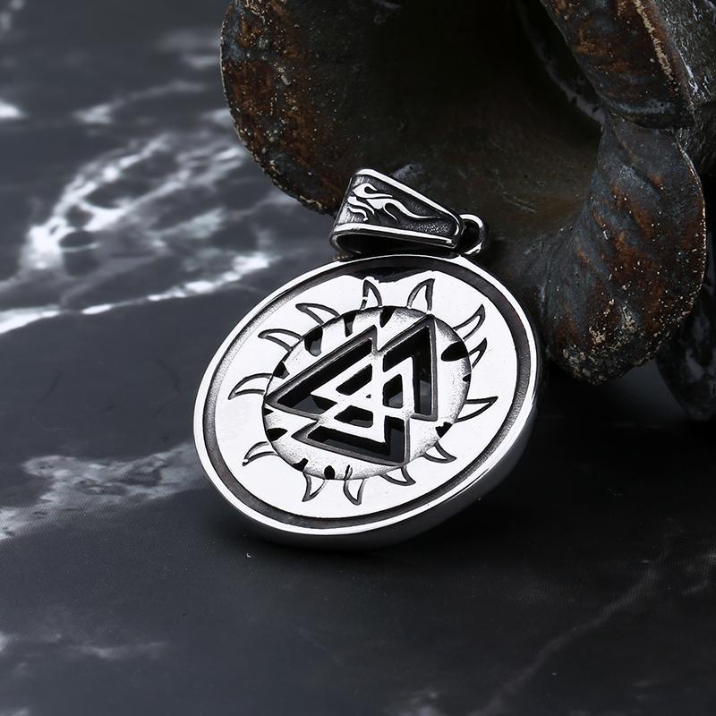 New 316L Stainless Steel Viking Norse Celtic Knot Pendant Necklace Good Polished For Man Women For Teens Gift
